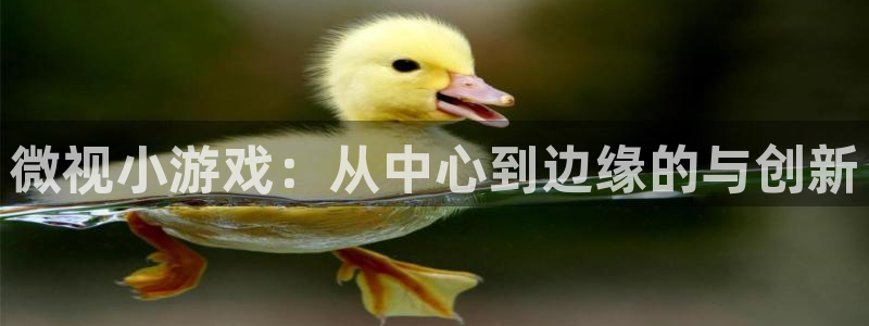 db电竞商标：微视小游戏：从中心到边缘的与创新