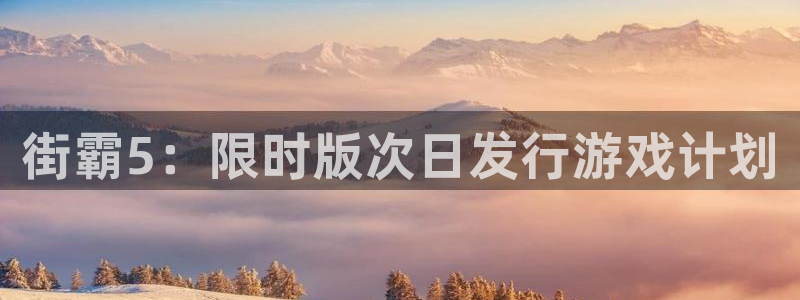 db电竞官网登录注册失败怎么办：街霸5：限时版次日发行游戏计划
